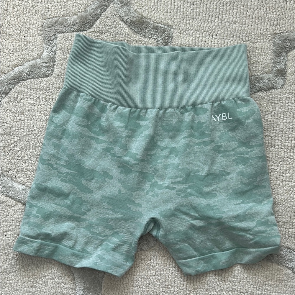 AYBL Mint Camo Shorts